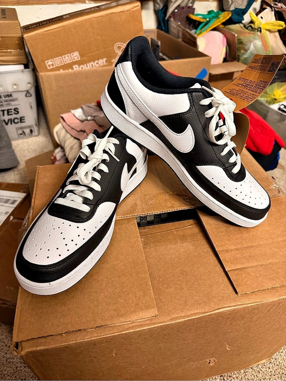 Nike Air Force 1 '07 Men's Black & White US 12